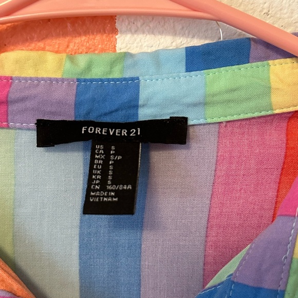 RAINBOW BUTTON UP BLOUSE - Picture 5 of 6